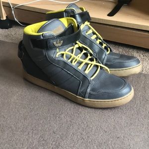 Yellow/Gray Adidas Shoes